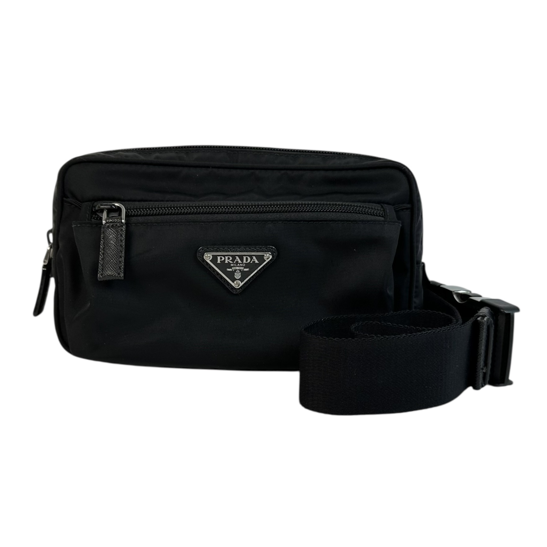 【PRADA】プラダ テスート 上半身御徒面子 2VL977 ナイロン  黒 黒いこと 酉の方角御徒面子 【中古】 USED-AB 【9304】 一六銀行かんてい局仙台卸町 店