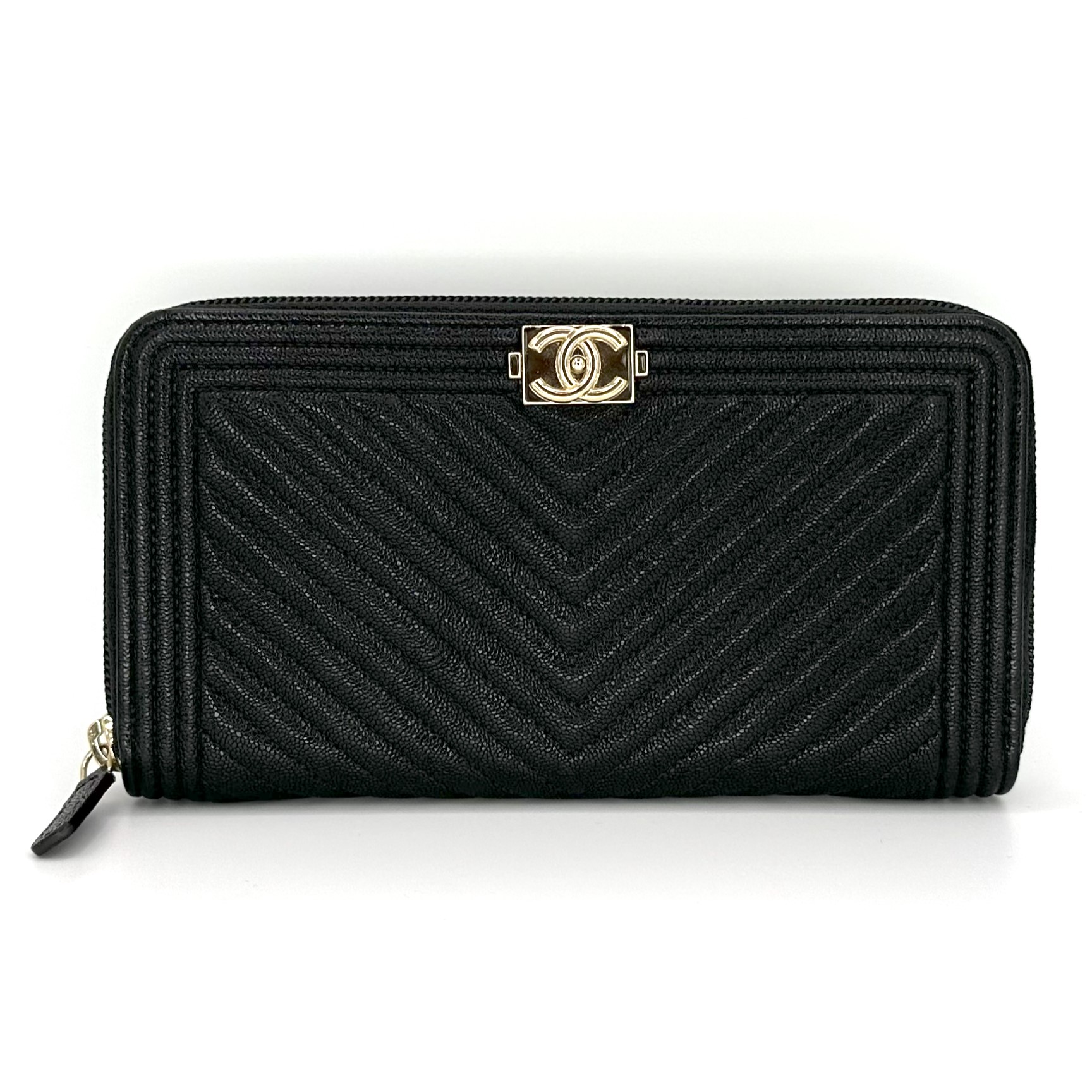 楽天市場】【財布】CHANEL シャネル ボーイシャネル シェブロン