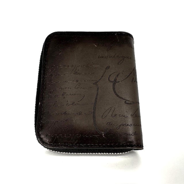 【BERLUTI】ベルルッティ カリグラフィ コインケース レザー ブラック系 ウォレット コインパース メンズ 【中古】USED-A 【9304】 質屋かんてい局仙台卸町店
