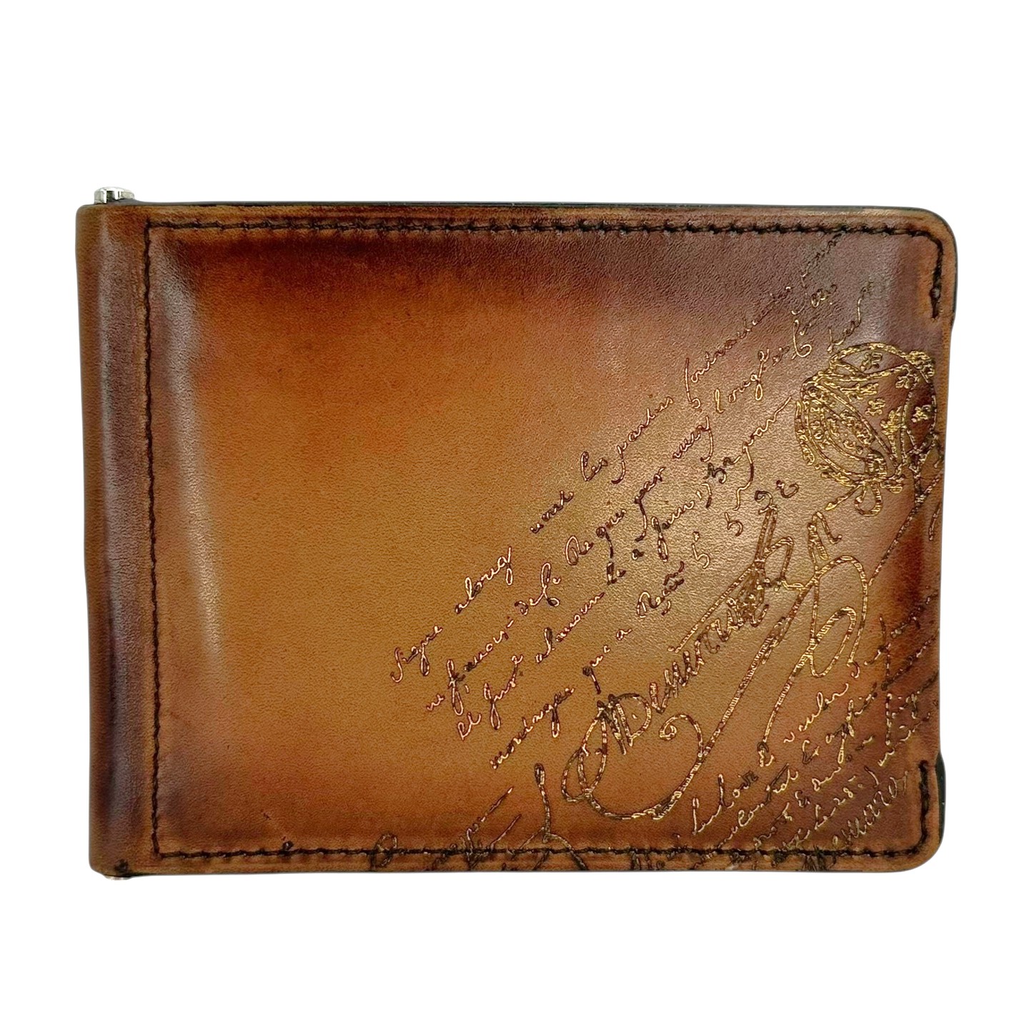 ◇ベルルッティ◇レザー/フィギュアスクリット/マネークリップ/二つ折り財布 ベルルッティ マネークリップ フィギュア スクリットスワイプ 革