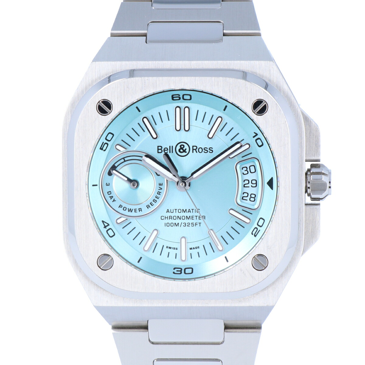 【Bell＆Ross】ベル＆ロス BR-X5 BRX5R-IB-ST/SST アイスブルー 41mm SS ステンレススチール 自動巻き オートマ メンズ 腕時計 時計 【中古】 USED-AB 【9304】質屋かんてい局卸町店 店