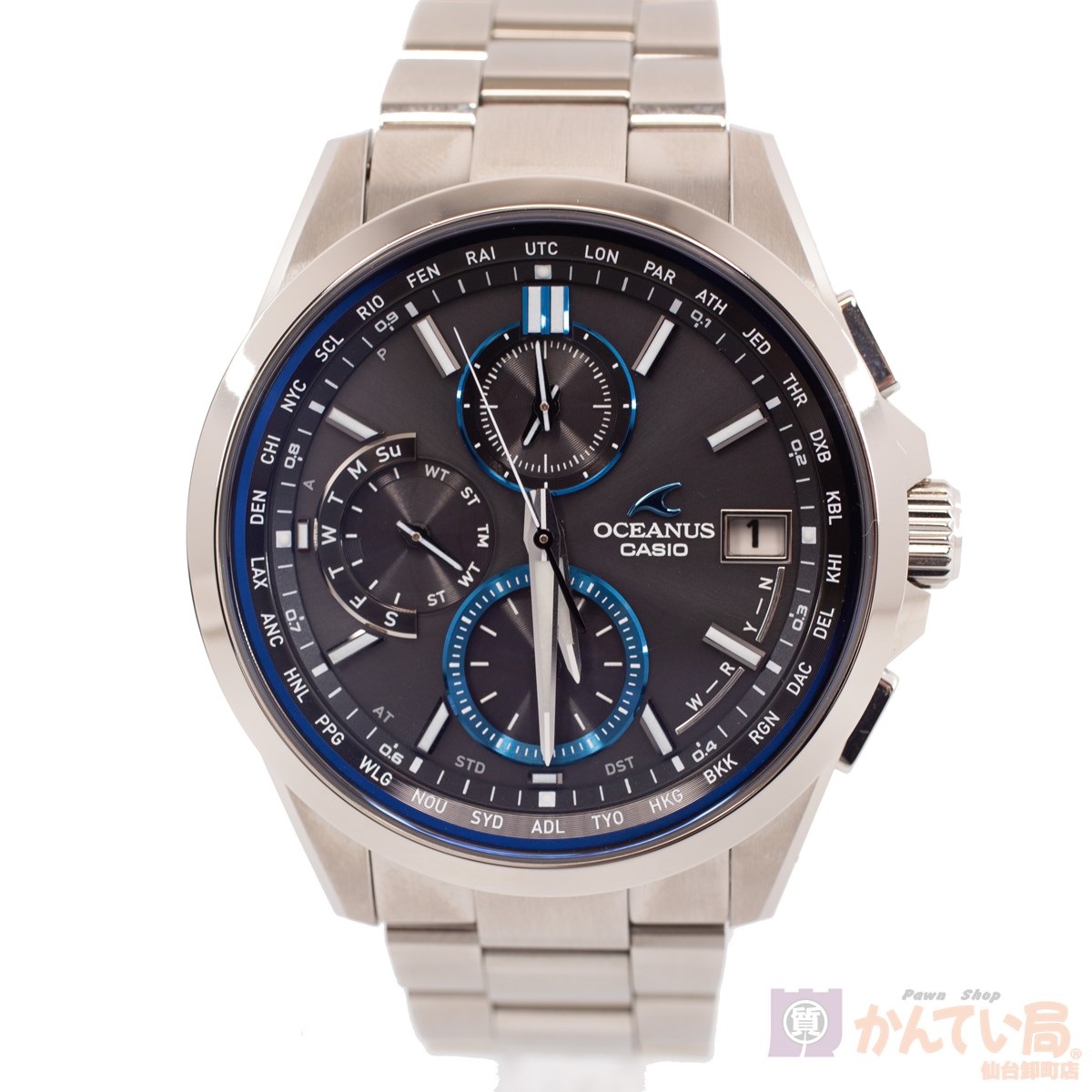 【中古】カシオ オシアナス OCW-600【値下げしました】 楽天市場】【CASIO】カシオ オシアナス OCW-600 ソーラー電波