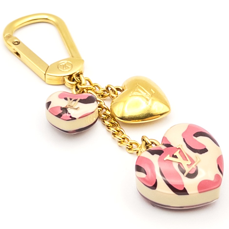 【LOUIS VUITTON】 ルイ・ヴィトン ポルトクレ レオパード ブロンコライユ M66263 モノグラム キーホルダー バッグチャーム アクセサリー レディース 【中古】 USED-AB 【9356】質屋かんてい局仙台卸町店 店