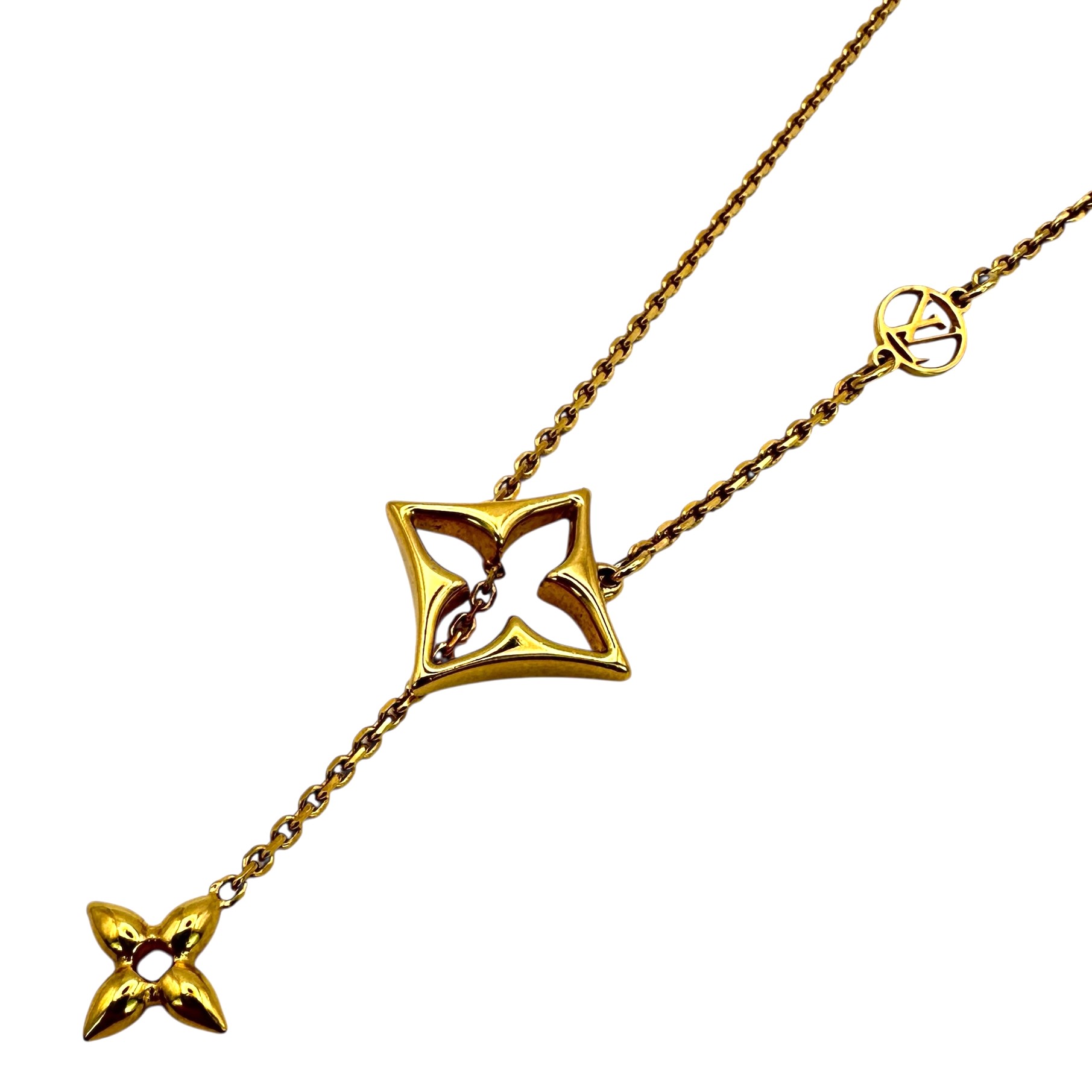 【Louis Vuitton】ルイ・ヴィトン M01234 フラワーグラム ネックレス ゴールドカラー レディース ネックレス ペンダント【中古】 USED-A【9356】質屋かんてい局仙台卸町店 店 44,070円