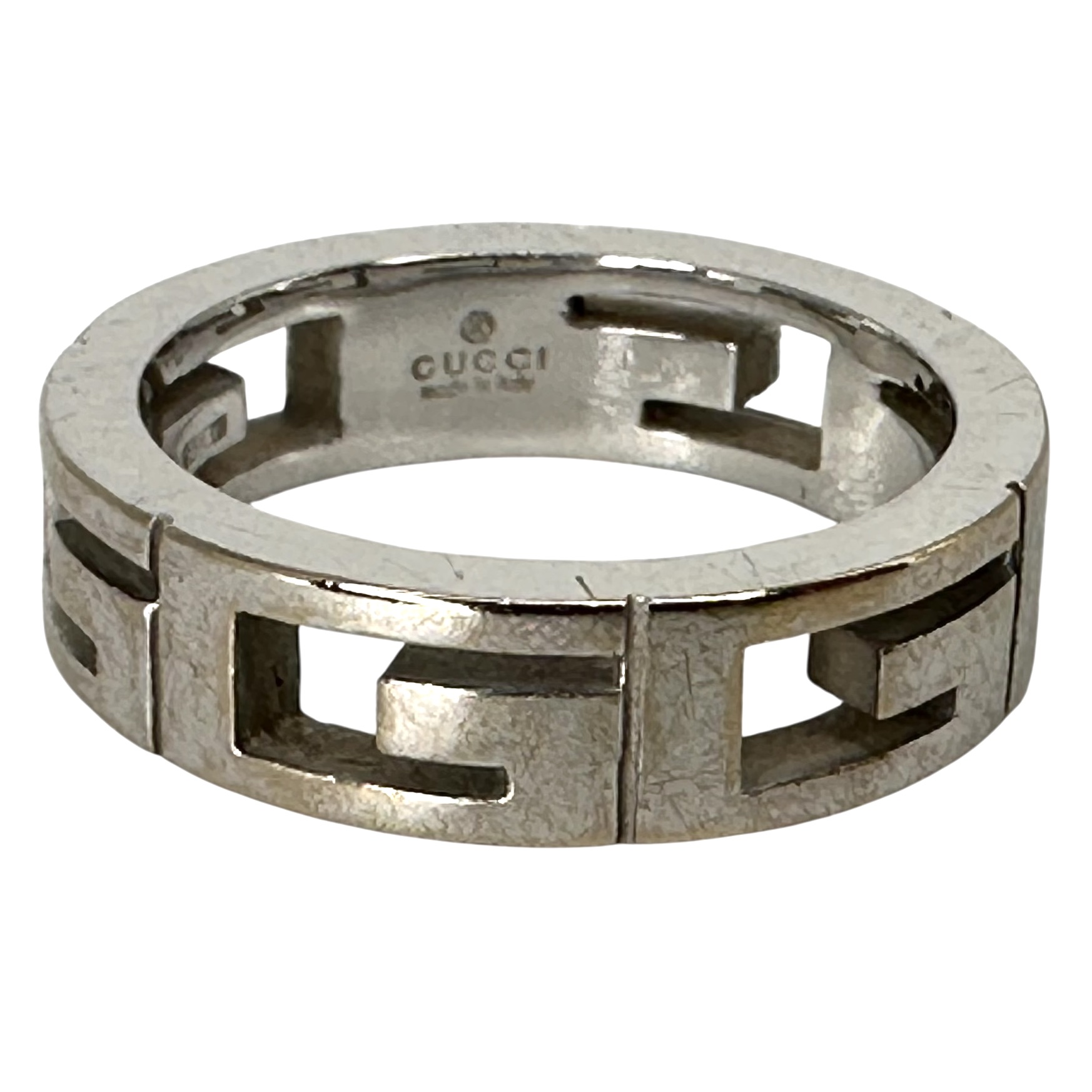 【GUCCI】 グッチ マルチプルリング 指輪 #8 750WGリング 5.7g 750刻印 ホワイトゴールド レディース メンズ ユニセックス 【中古】 USED-AB【9304】 質屋かんてい局仙台卸町店 店｜かんてい局仙台卸町店　店