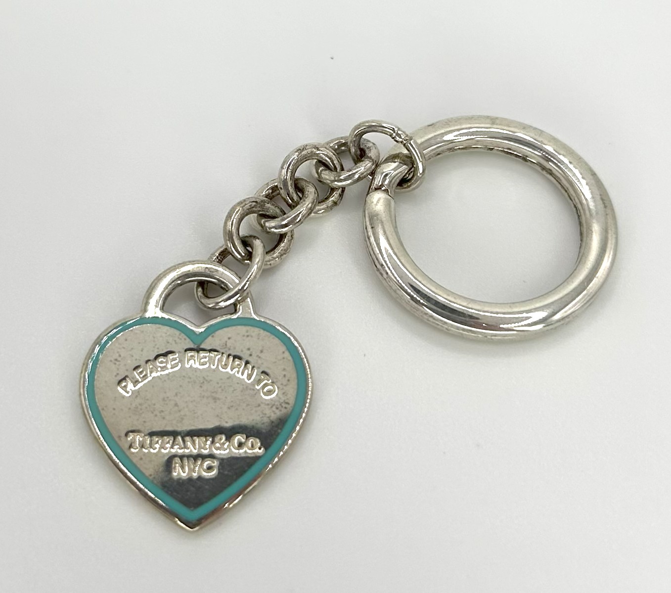 TIFFANY ハートキーホルダー Authentic Tiffany & Co. Keychain Heart Return to Splash