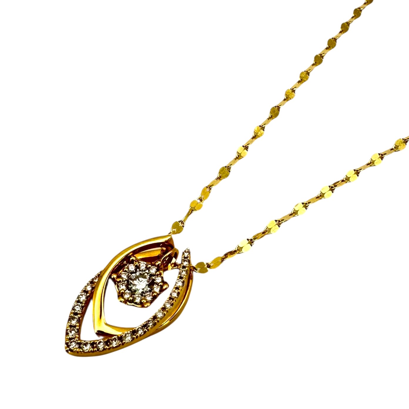 K18 ネックレス D0.91ct D0.24ct 6.1g 60cm レディース ジュエリー ダイヤモンド アクセサリー 【中古】 USED-A 【9356】 質屋かんてい局仙台卸町店 店|かんてい局仙台卸町店 店