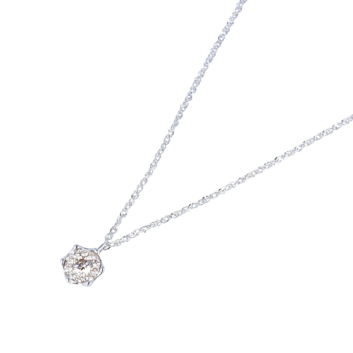 ダイヤモンド D0.60ct K18WG 3.6g ネックレス ジュエリー 宝石 レディース ダイヤ ホワイトゴールド 【中古品】 USED-A 【9356】 質屋かんてい局仙台卸町店 店