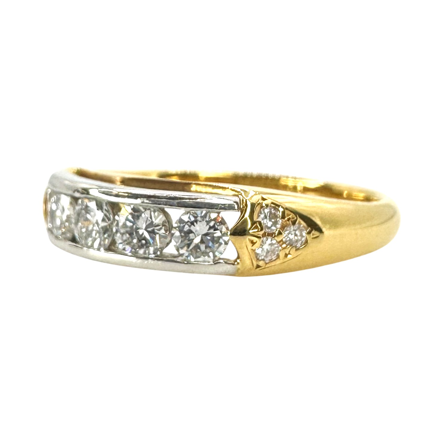 K18/Pt900 リング 3.4g D0.55ct 15.5号 ダイヤモンド レディース アクセサリー ジュエリー 指輪【中古】 USED-B【9304】 質屋かんてい局仙台卸町 店|かんてい局仙台卸町店 店
