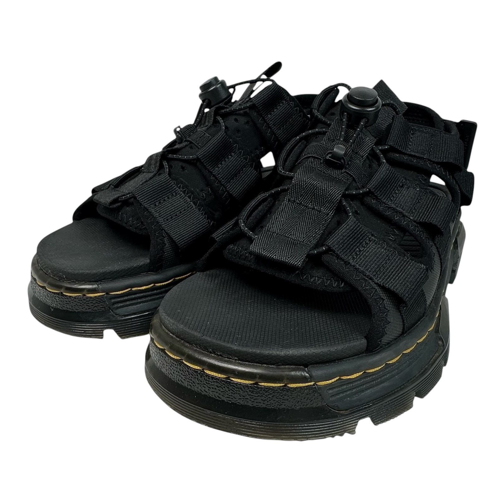 【Dr.Martens】 ドクターマーチン JERICHO グラディエーター サンダル ブラック 22cm 厚底サンダル 靴 シューズ レディース【中古】 USED-A 【9304】 質屋かんてい局仙台卸町 店