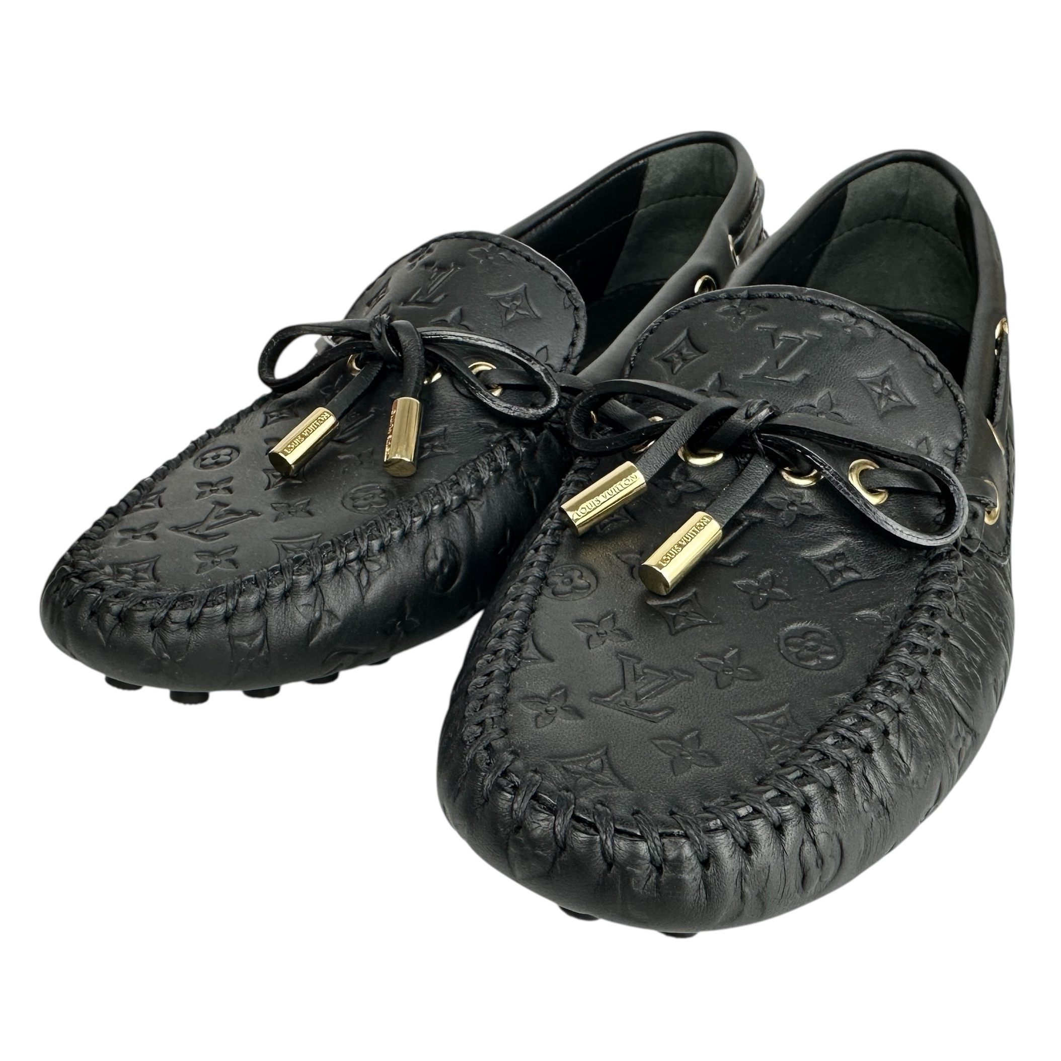 【Louis Vuitton】 ルイ・ヴィトン LVグロリアライン 靴 サイズ40 モノグラム ドライビングシューズ メンズ レディース 【中古品】 USED-S【9356】 質屋かんてい局仙台卸町 店