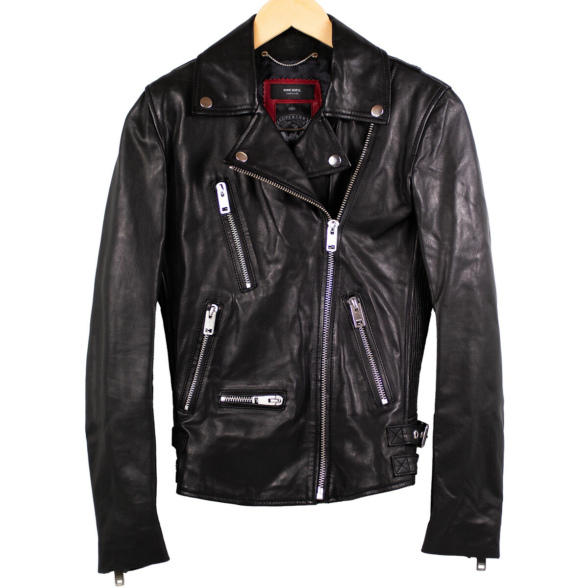 DIESEL ライダースジャケットXSサイズ diesel ライダースジャケット（xsサイズ） - メルカリ