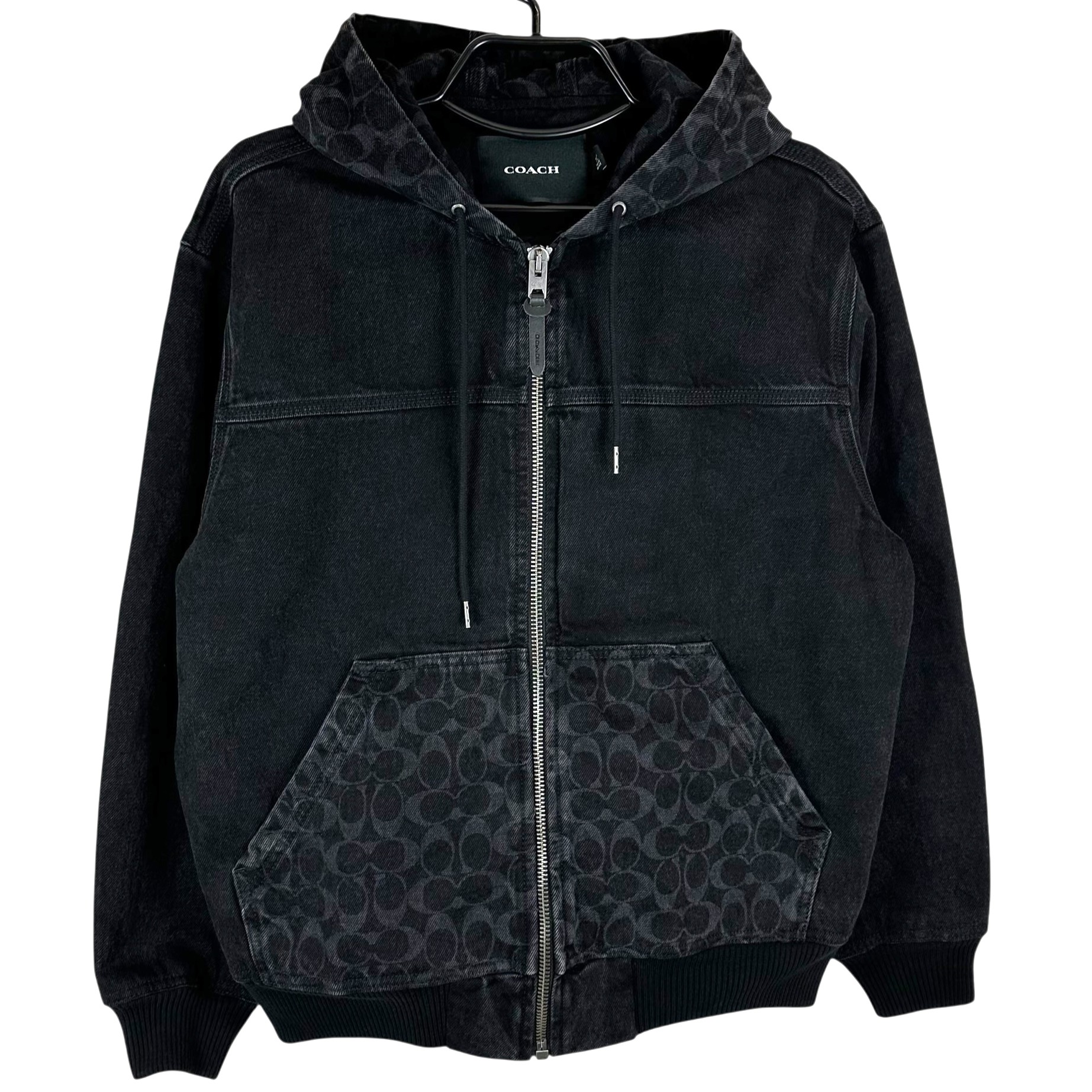 【COACH】 コーチ CR744 デニムフードジャケット Sサイズ アウター レディース 【中古品】 USED-A 【9304】 質屋かんてい局仙台卸町店 店