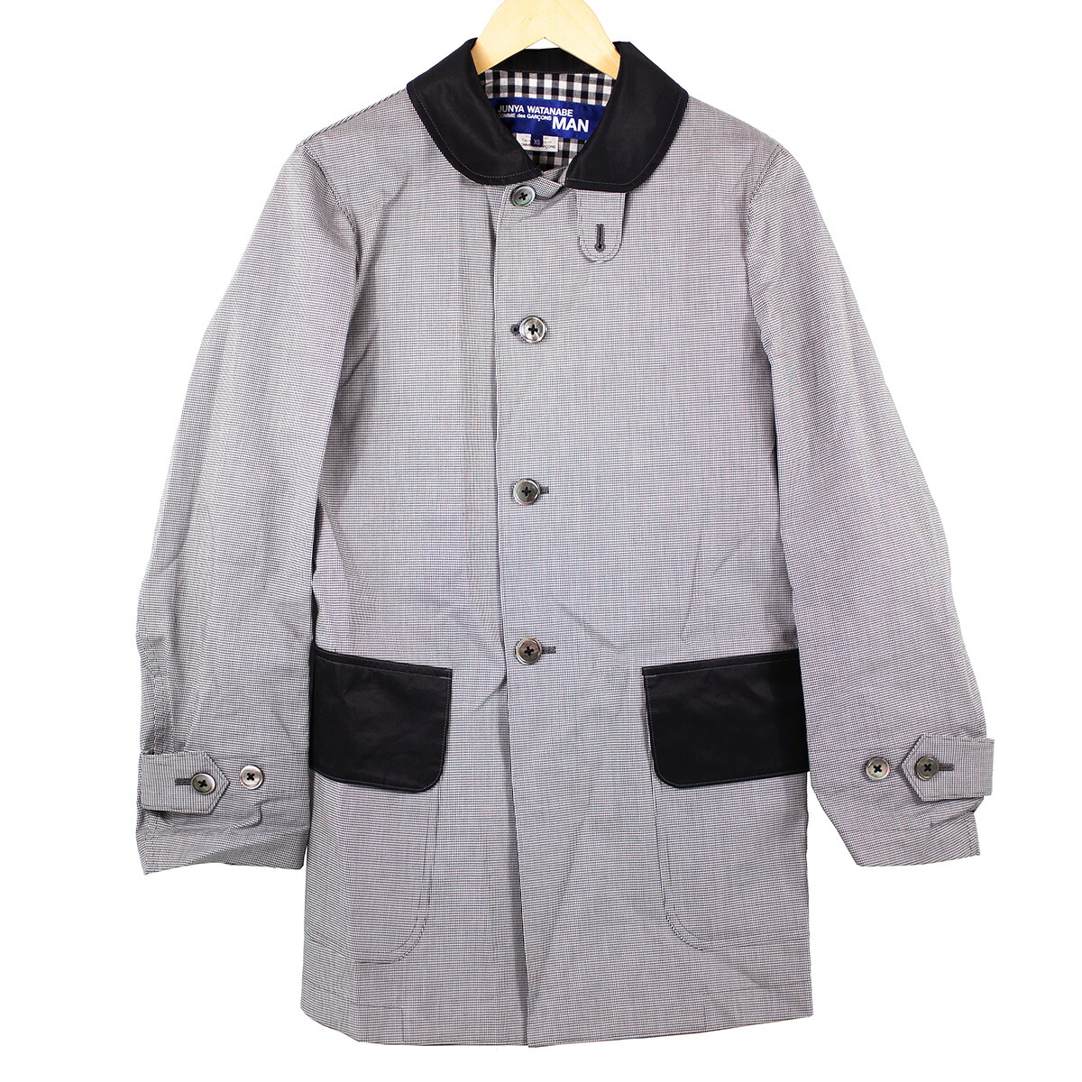 【JUNYA WATANABE COMME des GARCONS MAN 】 ジュンヤワタナベ・コムデギャルソン・マン ステンカラーコート グレー XSサイズ WK-C001 メンズ アウター 【中古品】 USED-SA 【9356】 質屋かんてい局仙台卸町店 店
