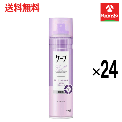 夏準備すること！朱夏大売り出し \u0027店卸し資産のみ 貨物輸送無料 24本書き割り 名取り草 ケープ 3Dエクストラキープ 立体感まで1日中豪然たる守りつづける 無芳ばしさ 180g×24本 髪の毛世話をする 髪の毛吹きつける 整髪料
