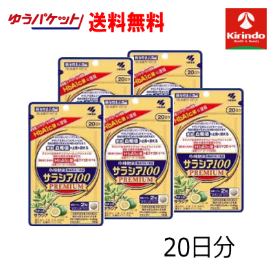ゆうパケットで貨物輸送無料 5個書き割り 小林製薬 サラシア100 割り増し金 20日分 120粒×5個【役立つこと性書きあらわす食料雑貨類】食後の血糖値のこみ上げるを抑える