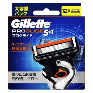 送料無料 P&G ジレット プログライド フレックスボール搭載 替刃 12個入
