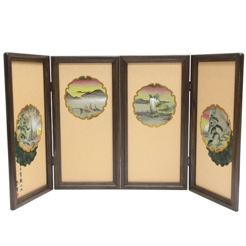 アウトレット品 五月人形屏風単品 18号富士 雪輪山水 21ya1562 飾り幅目安75～80cm (C-33sb) インテリア ディスプレイ 見切処分品