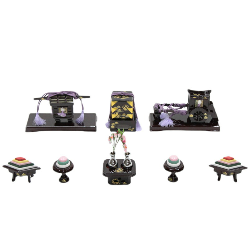 楽天市場】【雛人形用道具セット】12号7品セット【7品道具セット