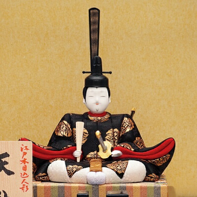 一秀江戸木目込み浮世人形天神様