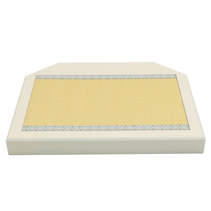 アウトレット品 平飾台 台のみ 60号 六角台 ハードサテン白（タタミ張） 幅60cm (23a-ya-0700) インテリア ディスプレイ 見切処分品