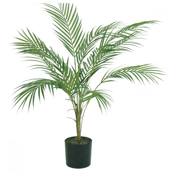 人工観葉植物 アレカパームツリー ポット 光触媒加工 高さ75cm （P214) （zv1658) （代引き不可） インテリアグリーン フェイクグリーン｜さくらソレイユ　店