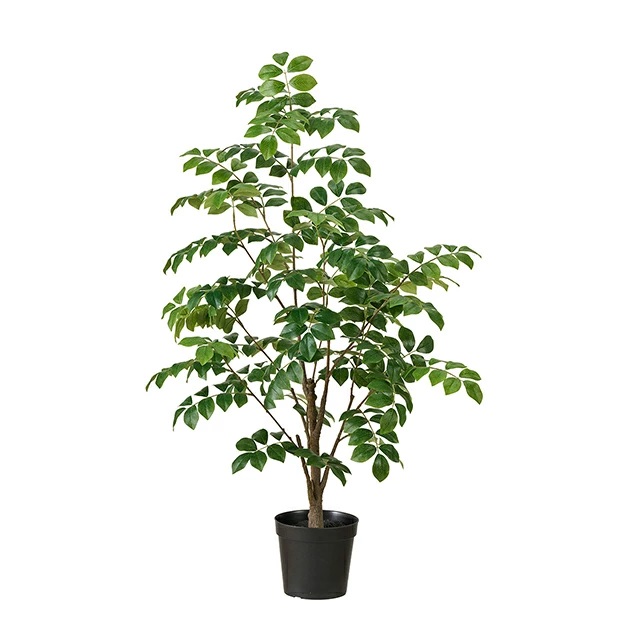 人工観葉植物 トネリコ ミニポット 高さ90cm （P216) （fg302516) （代引き不可） インテリアグリーン フェイクグリーン｜さくらソレイユ　店 15,695円