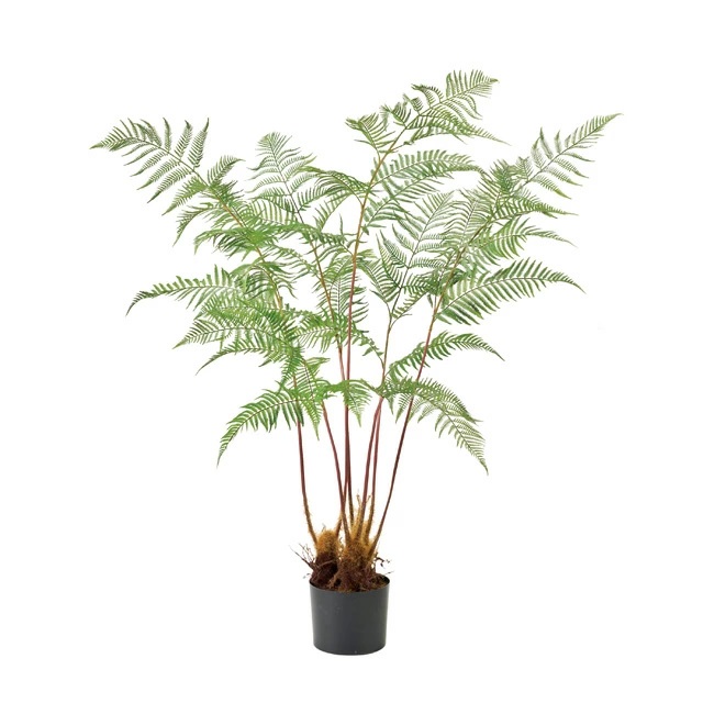 人工観葉植物 ワイルドシダ ポット 光触媒加工 高さ130cm （P228) （zv930) （代引き不可） インテリアグリーン フェイクグリーン