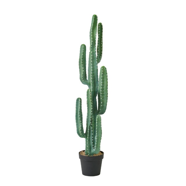人工観葉植物 柱サボテン ポット 光触媒加工 高さ120cm (P226) (zv9920) (代引き不可) インテリアグリーン フェイクグリーン|さくらソレイユ 店