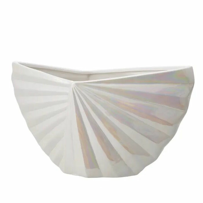 花立て 御花軍事基地 Ceramic Display Kuori クオリ pearl white （1個入り口・入口） [170-589-104] [p82] 石ころ御召しもの （代引っ張ること不可） 室内装飾 見せびらかす