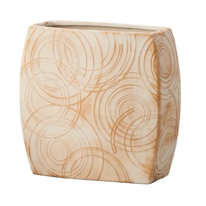 花瓶 フラワーベース Ceramic Display MINAMO ミナモ ivory （1個入り） [175-653-391] [p82] ストーンウェア （代引き不可） インテリア ディスプレイ