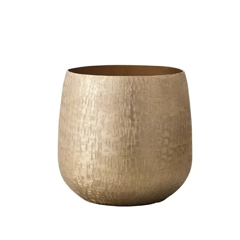 花瓶 フラワーベース Interior Green Aluminum Pot アルミニウムポット gold （1個入り） [570-011-902] [p57] アルミニウム （代引き不可） インテリア ディスプレイ
