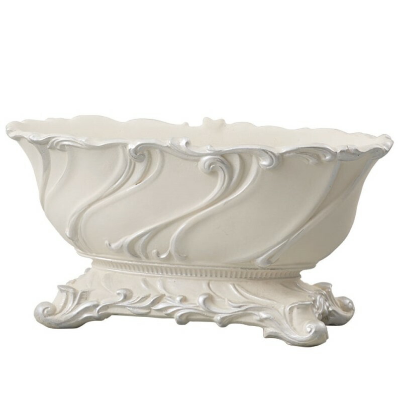 花立て 御花軍事基地 Ceramic Display Celestine セレスティーヌ antique white （1個入り口・入口） [820-624-172] [p95] ポリレジン （代引っ張ること不可） 室内装飾 見せびらかす