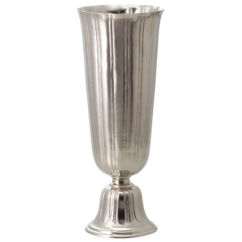 花瓶 フラワーベース Meｔal Aluminium Vianca アルミニウムビアンカ silver （1個入り） [570-518-703] [p160] アルミニウム （代引き不可） インテリア ディスプレイ｜さくらソレイユ　店