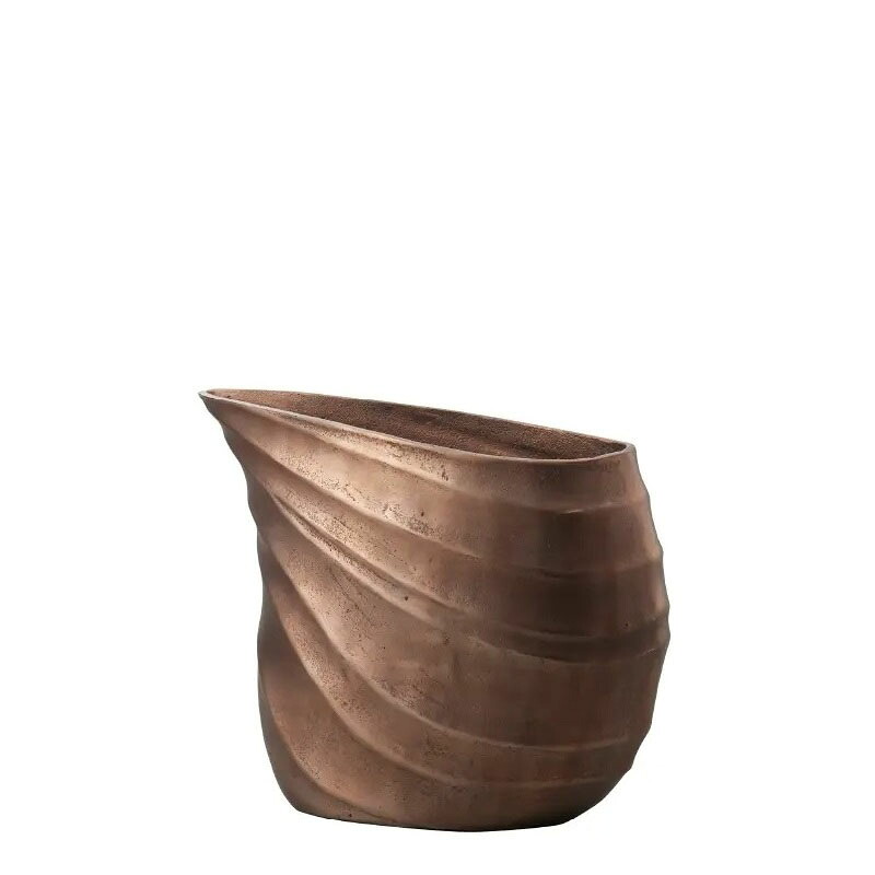 花瓶 フラワーベース Meｔal Aluminum spiral アルミニウム スピラル copper （1個入り） [570-577-202] [p159] アルミニウム （代引き不可） インテリア ディスプレイ