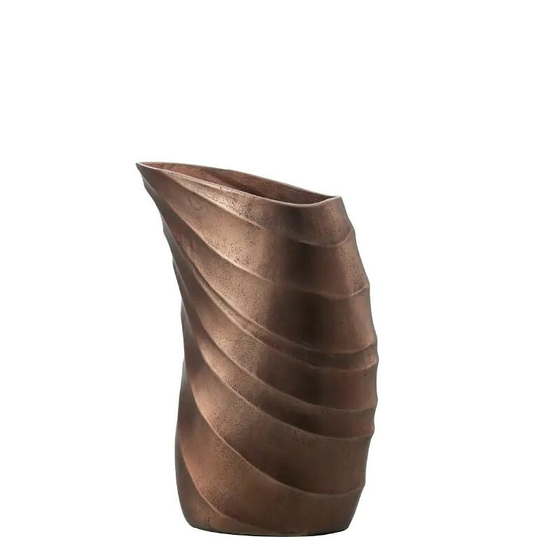 花瓶 フラワーベース Meｔal Aluminum spiral アルミニウム スピラル copper （1個入り） [570-578-202] [p159] アルミニウム （代引き不可） インテリア ディスプレイ