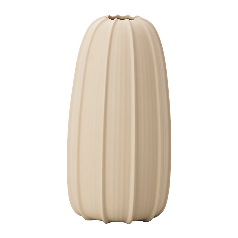 花瓶 フラワーベース Ceramic Flower+ pullea プレア matt beige （1個入り） [171-807-311] [p9] 磁器 （代引き不可） インテリア ディスプレイ
