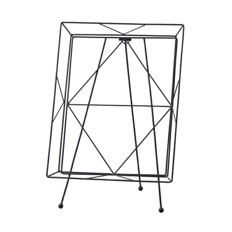 花瓶 フラワーベース Stand DECO frame デコ フレーム black （1個入り） [550-167-802] [p169] 鉄 （代引き不可） インテリア ディスプレイ