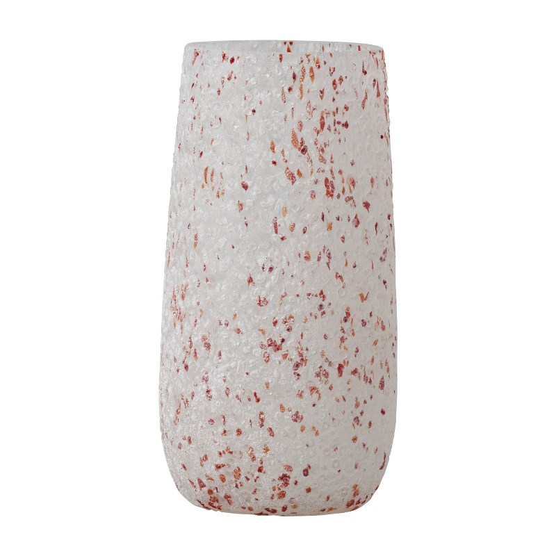 花瓶 フラワーベース Glass Flower+ snow スノー ice red （1個入り） [777-884-151] [p25] ガラス （代引き不可） インテリア ディスプレイ