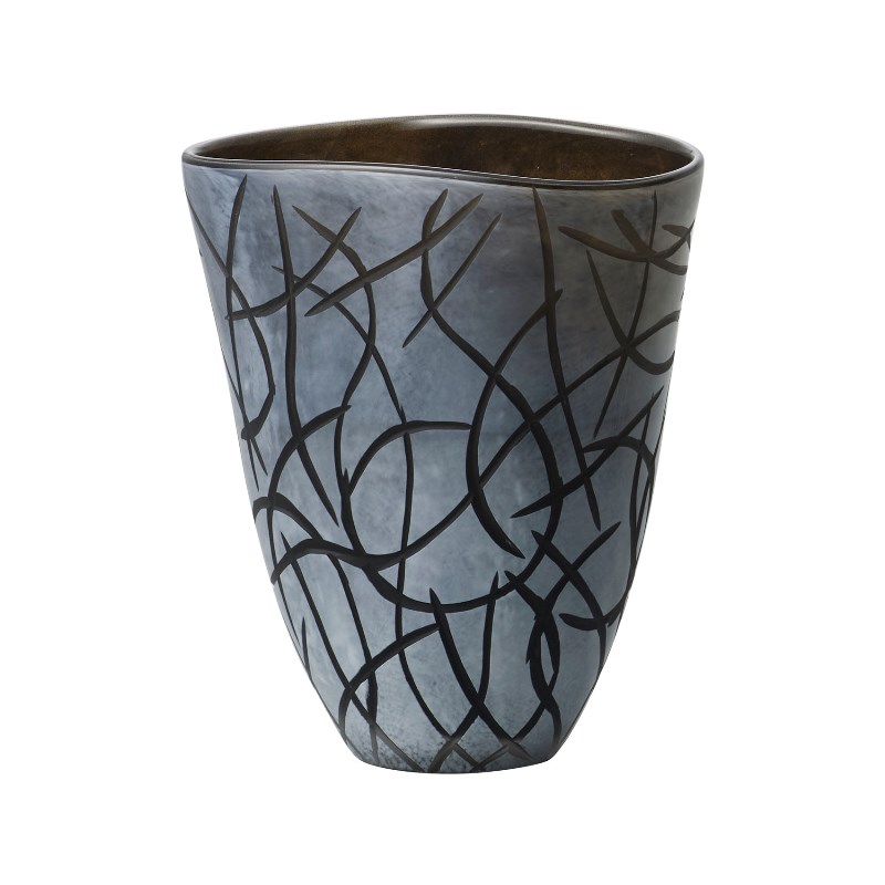 花立て 御花軍事基地 Glass Display Mago マーゴ matt black （1個入り口・入口） [777-899-811] [p128] 瑠璃 （代引っ張ること不可） 室内装飾 見せびらかす
