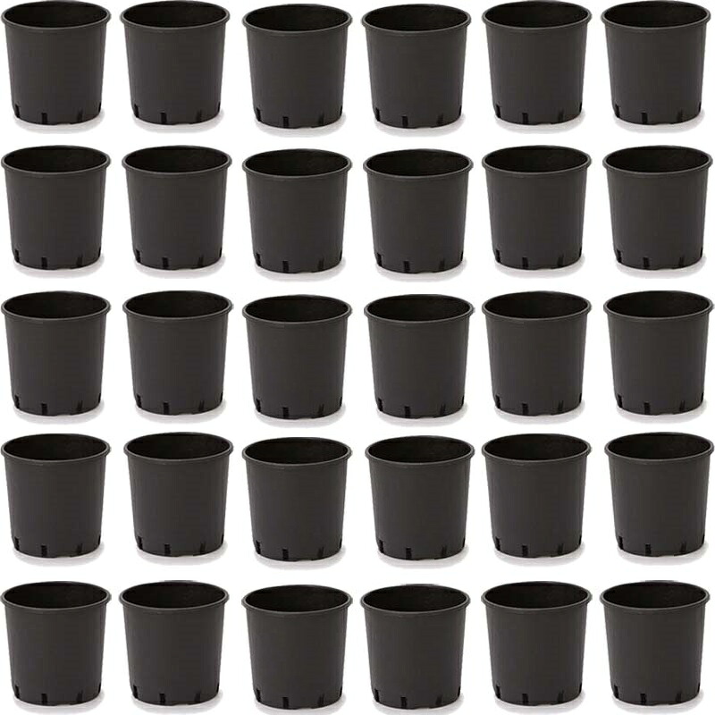 花・観葉植物用ポット ナーセリーポット ハンドルなし 28 ブラック（30個入り）bn-bb2k028 [KTp265] 園芸用品 （代引き不可）ホテル・オフィスビル・店舗 ガーデニング