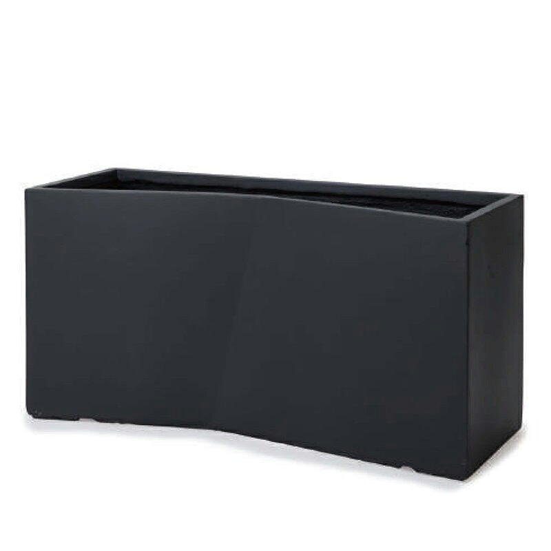 花・観葉草木用ポット 衣料繊維粘土 ラムダ スラントLS R 90/F 黒（1個入り口・入口）fm-1srk90e [KTp197] 特大プランター （代引っ張ること不可）泊まり・執務室大建築・バス発着場 室内装飾 エクステリア