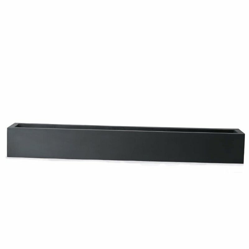 花・観葉草木用ポット マグナス レクト M 25/D 黒いこと（1個入り口・入口）kol-m5k225 [KTp27] 特大プランター （代引っ張ること不可）旅人宿・事務室営造物・バス発着場 エクステリア 庭園
