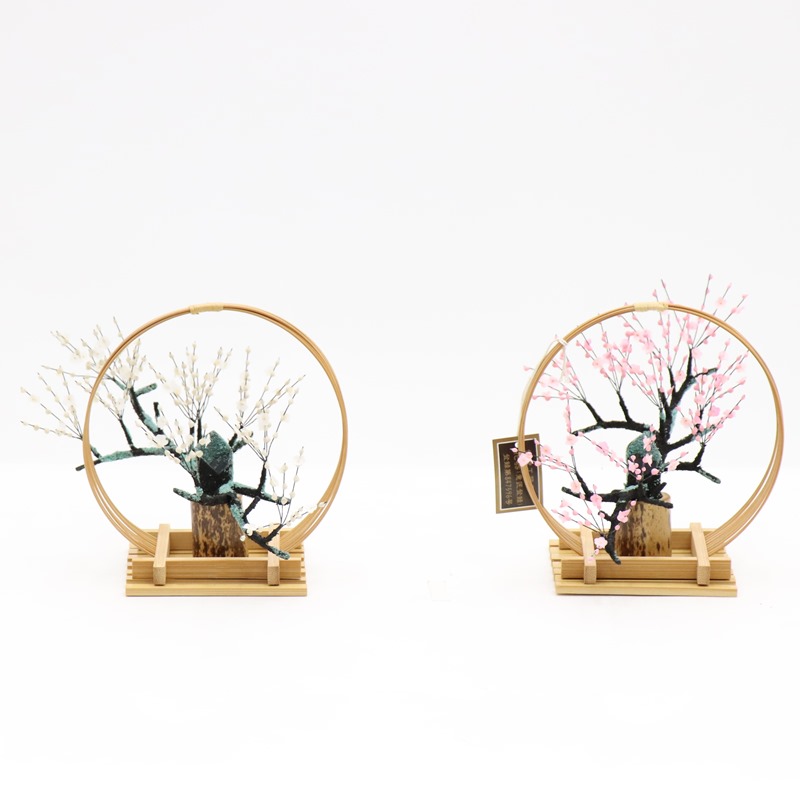 アウトレット品 雛人形 桜橘単品 千筋極上 白 高さ14cm (26a-ya-0532) インテリア ディスプレイ 見切処分品