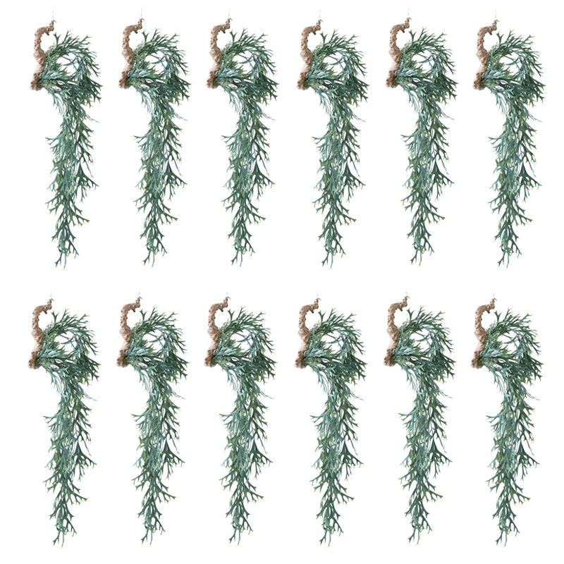 人工観葉植物 ビカクシダ 着生 ブルー 84(12個入り)MIRAKANA 吊るしタイプ ハンキンググリーン インテリア フェイクグリーン 造花 HANGINGグリーン|さくらソレイユ 店