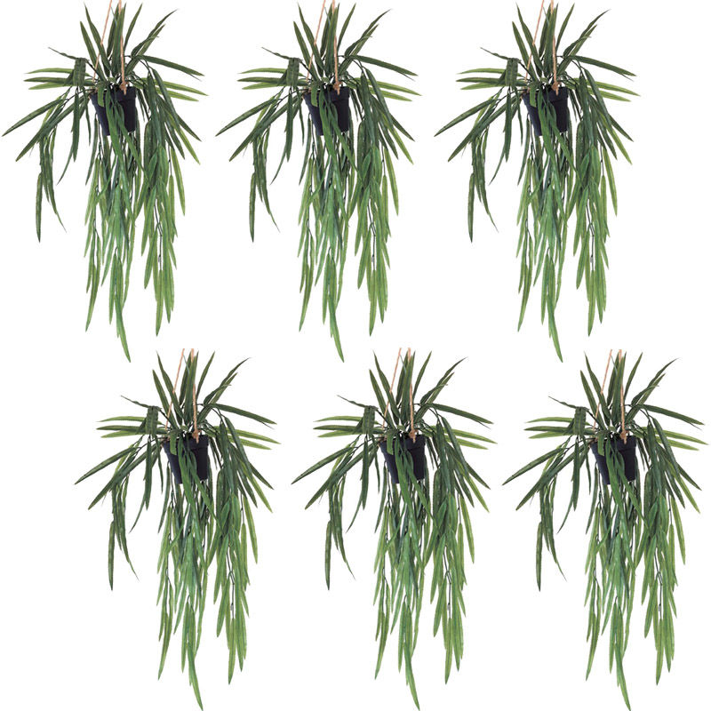 人工観葉植物 リプサリスBL ハンギング ポット 86(6個入り)MIRAKANA 吊るしタイプ ハンキンググリーン インテリア フェイクグリーン 造花 HANGINGグリーン|さくらソレイユ 店