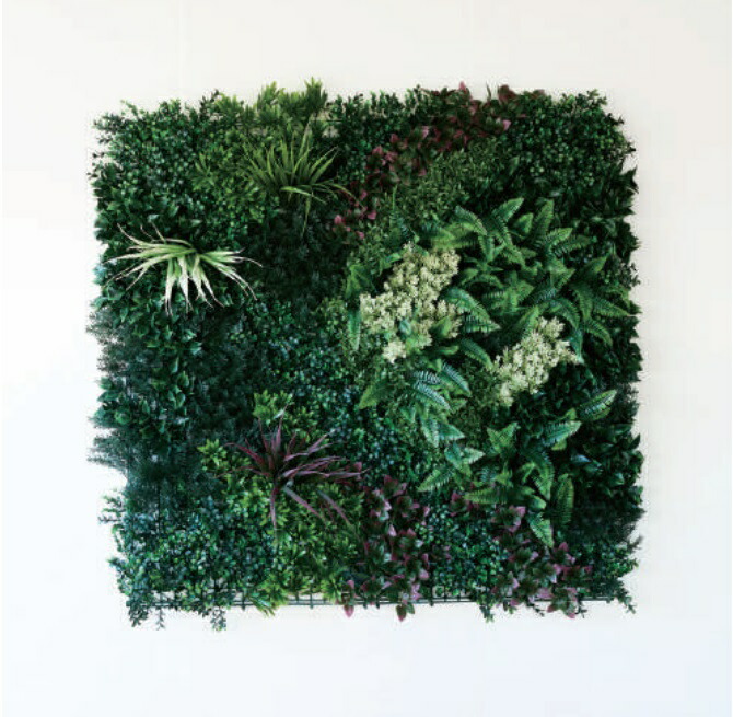 人工観葉植物 グリーンウォール100 HB（1個入り）MIRAKANA 壁面緑化 ウォールグリーン インテリア フェイクグリーン 造花 GREEN WALLグリーン｜さくらソレイユ　店