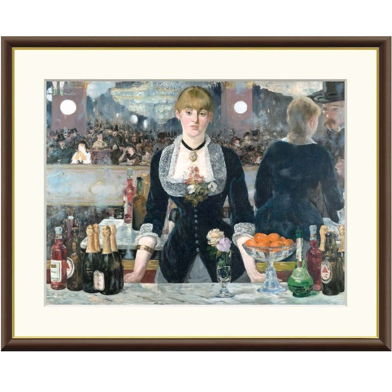 額絵 マネ フォリー・ベルジェールのバー f8・f6・f4サイズ 世界の名画シリーズ Manet gk-a5-j1042（p14） （J1-042） （代引き不可） 洋画 インテリア 5,840円