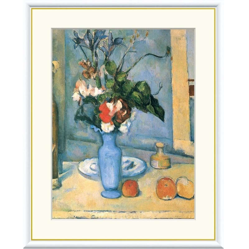 額絵 セザンヌ 青い花瓶 f8・f6・f4サイズ 世界の名画シリーズ Cezanne gk-a5-j1051（p16） （J1-051） （代引き不可） 洋画 インテリア｜さくらソレイユ　店