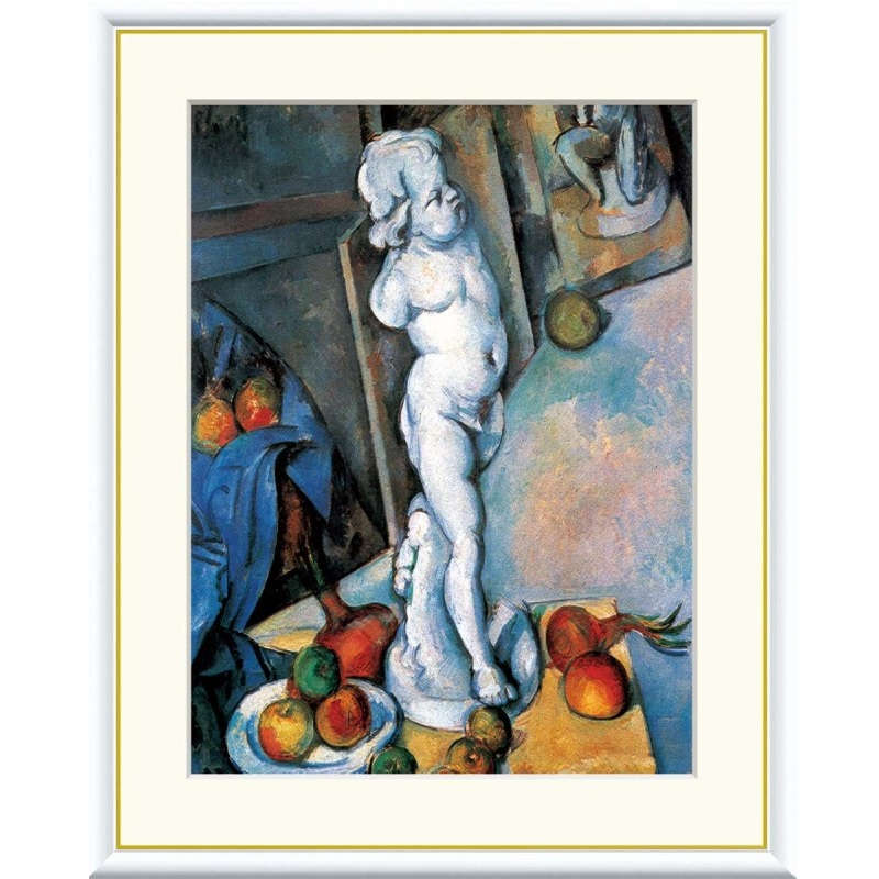 額絵 セザンヌ キューピッドの石膏像のある静物 f8・f6・f4サイズ 世界の名画シリーズ Cezanne gk-a5-j1054（p16） （J1-054） （代引き不可） 洋画 インテリア